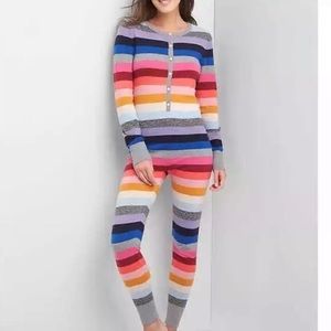 Gap Body Union Suit Striped Pajamas